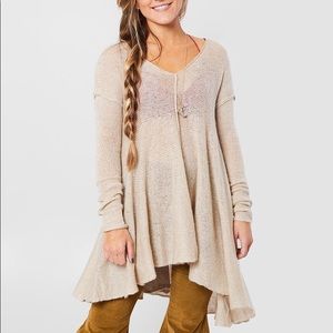 Free people dancing in the forest tunic sweater M